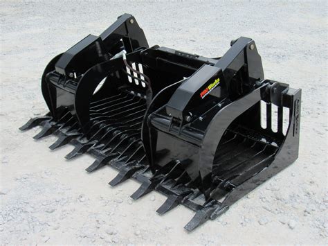 demolition grapple bucket for skid steer|heavy duty skid steer grapple.